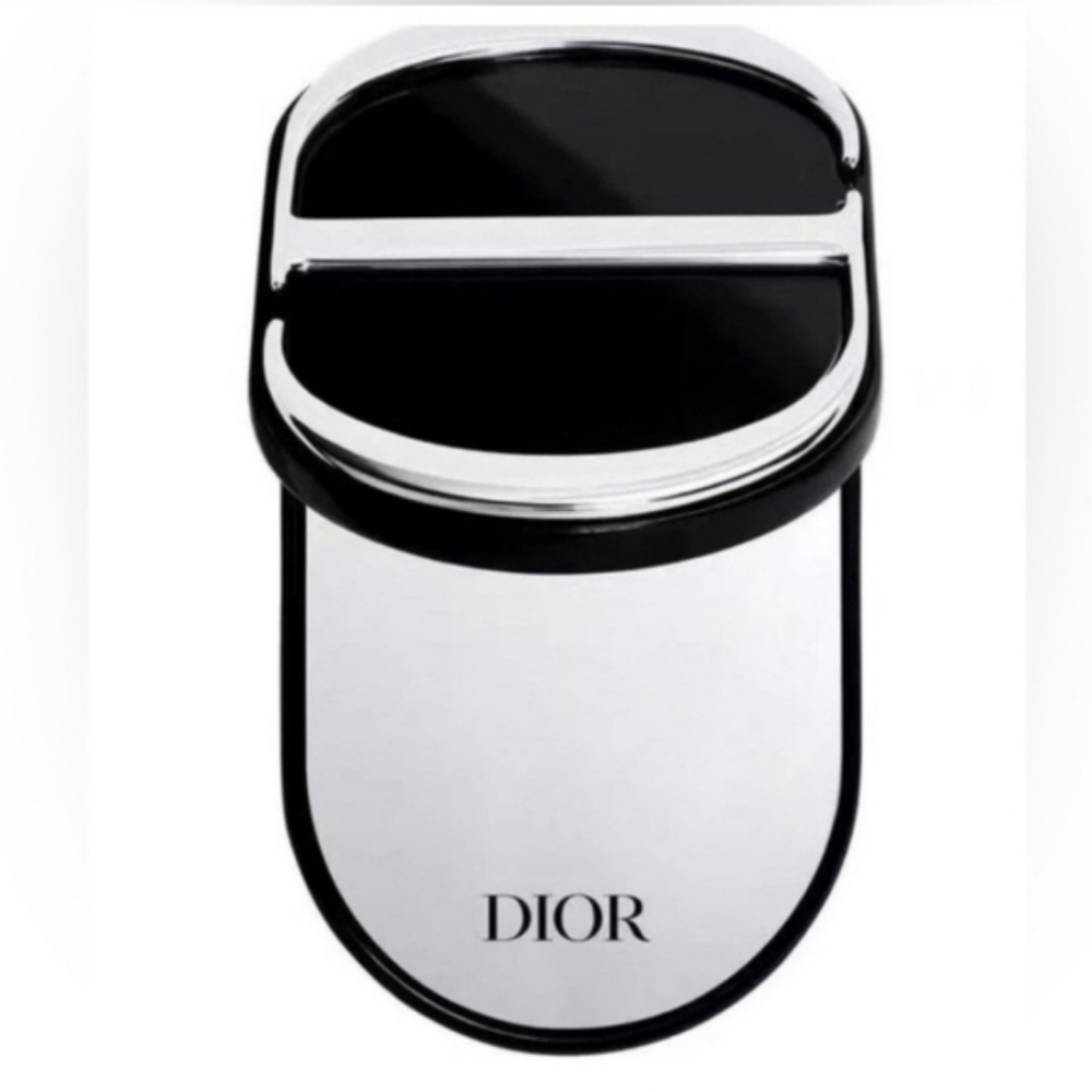 Dior Black And Silver CD Logo Phone Stand And Mirror